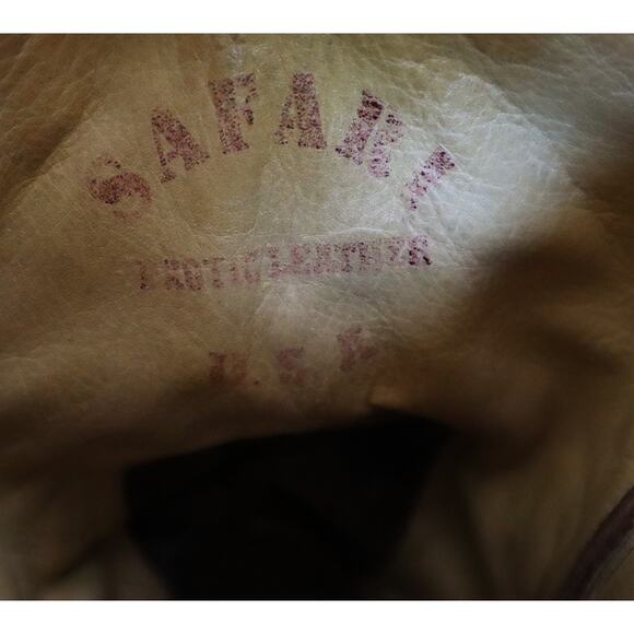 Vintage 60s 70s SAFARI Exotic Leather Crocodile Cowboy Boots Men 9 EE Extra Wide - Picture 8 of 10